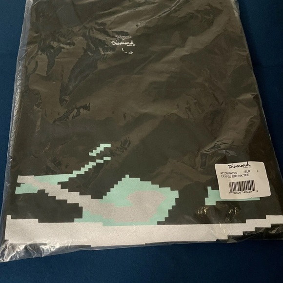 Extremely Rare Diamond supply co Members Only Limited Tiffany Nike Crypto Tee - Picture 1 of 4